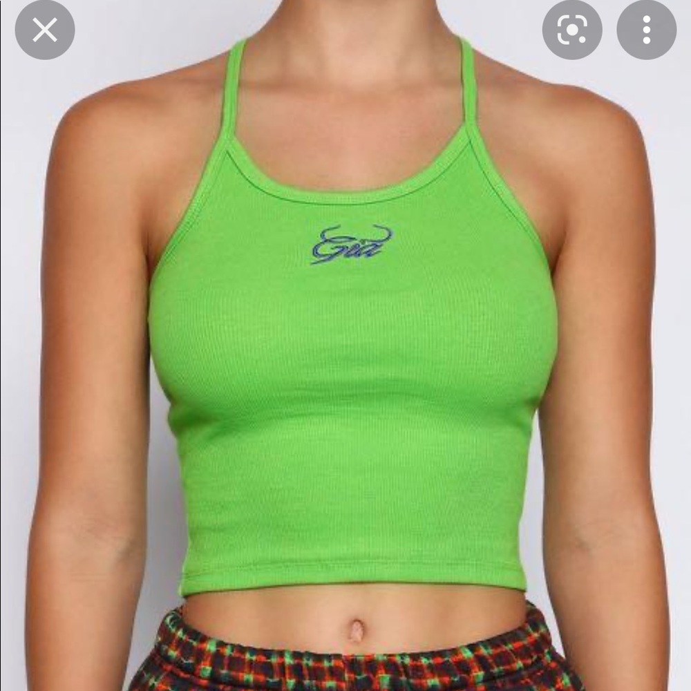 I Am Gia green tank top size small worn once